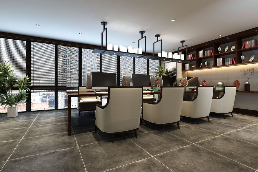 新中式辦公樓裝修設(shè)計(jì)，環(huán)境好工作就是任性!